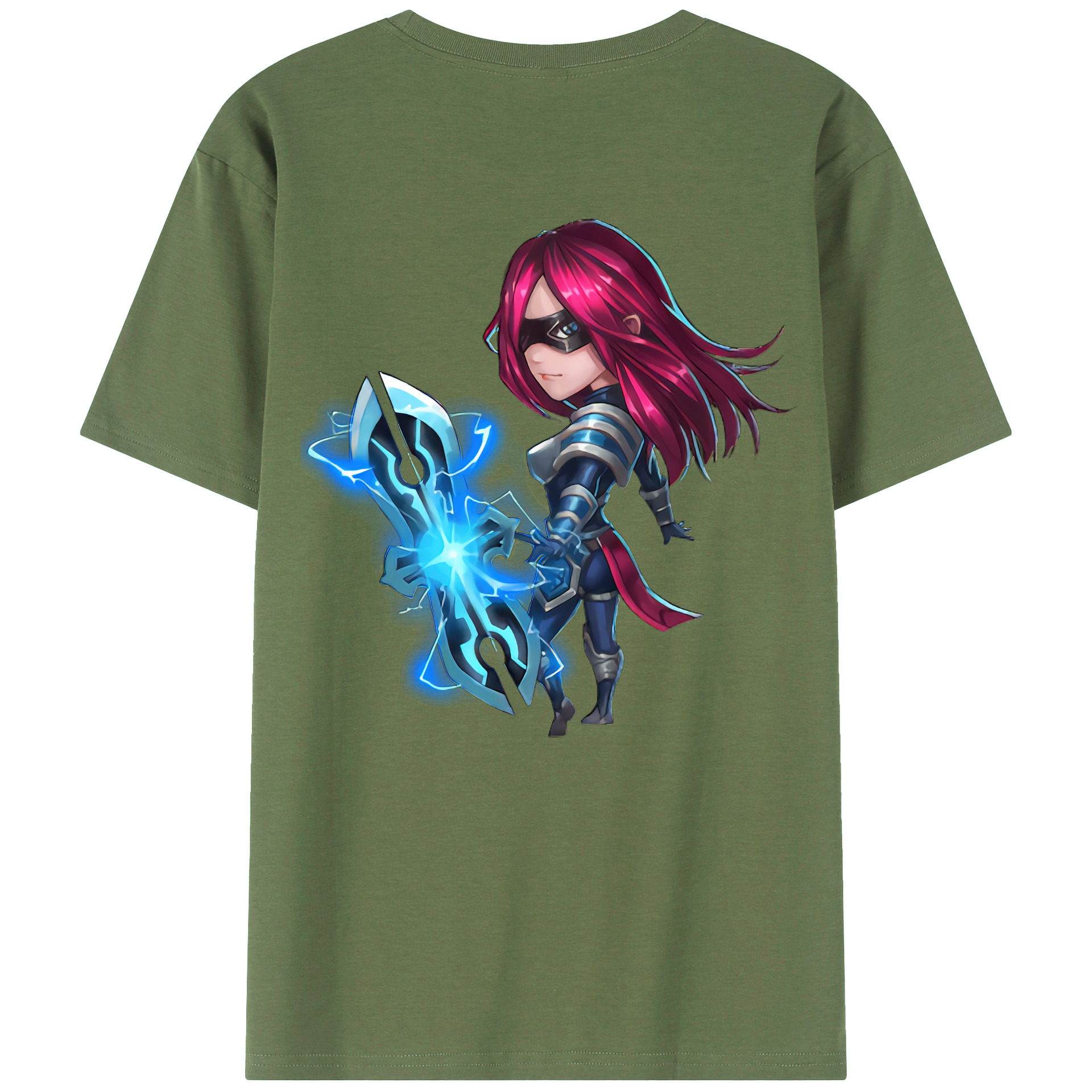 （画像用） リーグ・オブ・レジェンド League of Legends LOL 綿100％ メンズ半袖Tシャツ（バックプリント） 通気性